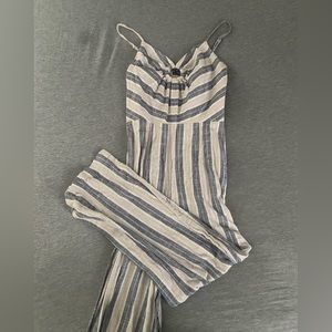 Cute Striped Jumpsuit/Romper, Great for Summer